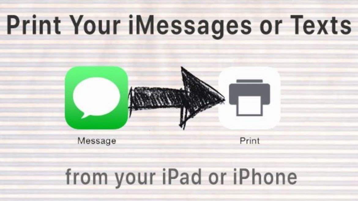 print Text message from iPhone